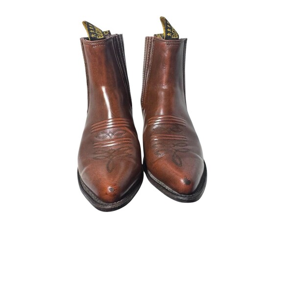 El General Botines Brown Western Cowboy Ankle Boots Men's US 9  Mexico 27 - Picture 2 of 16